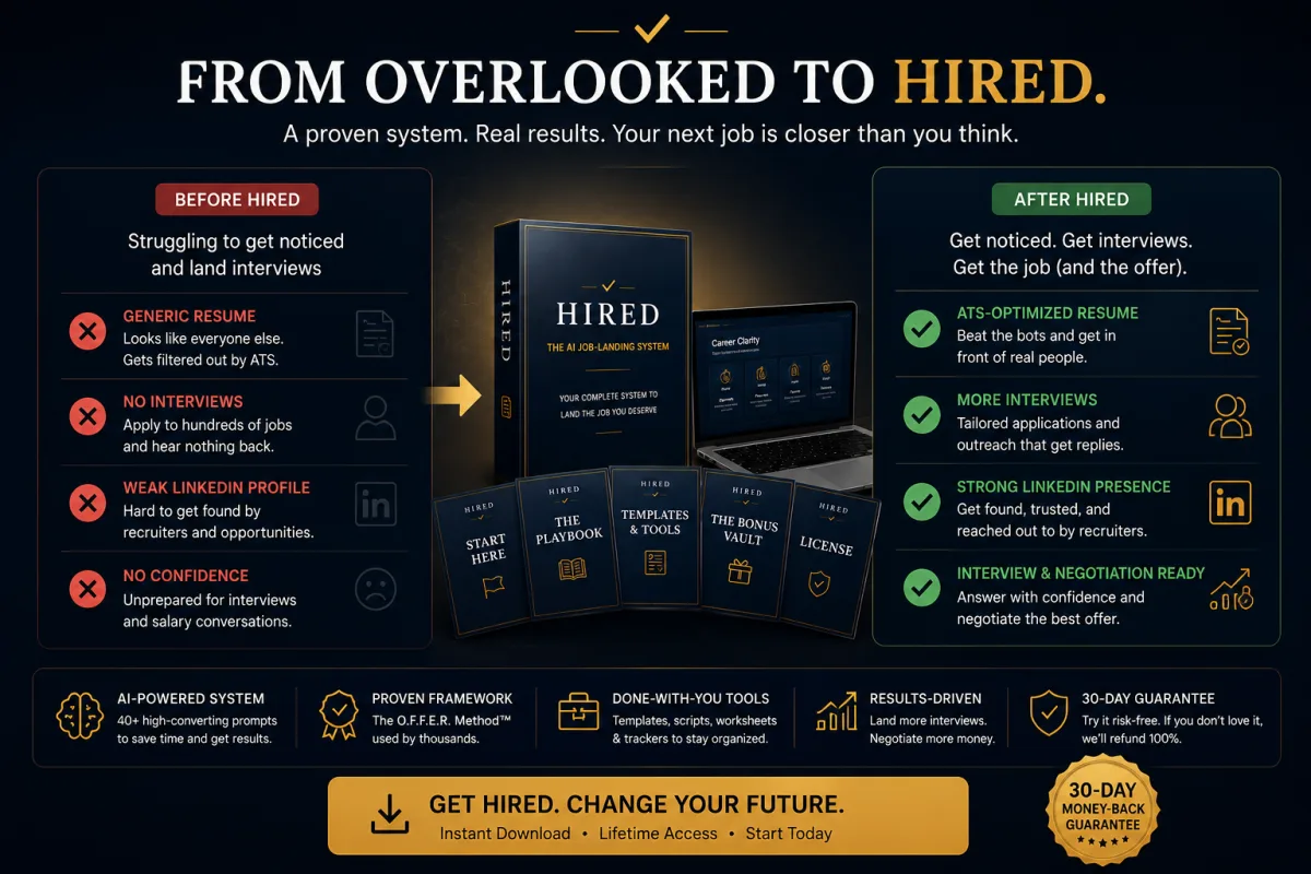 HIRED™ | AI Resume, Interview & Job Search System