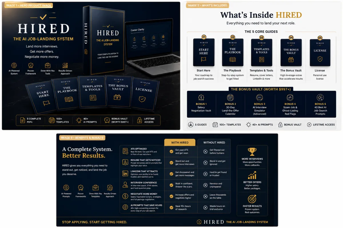 HIRED™ | AI Resume, Interview & Job Search System