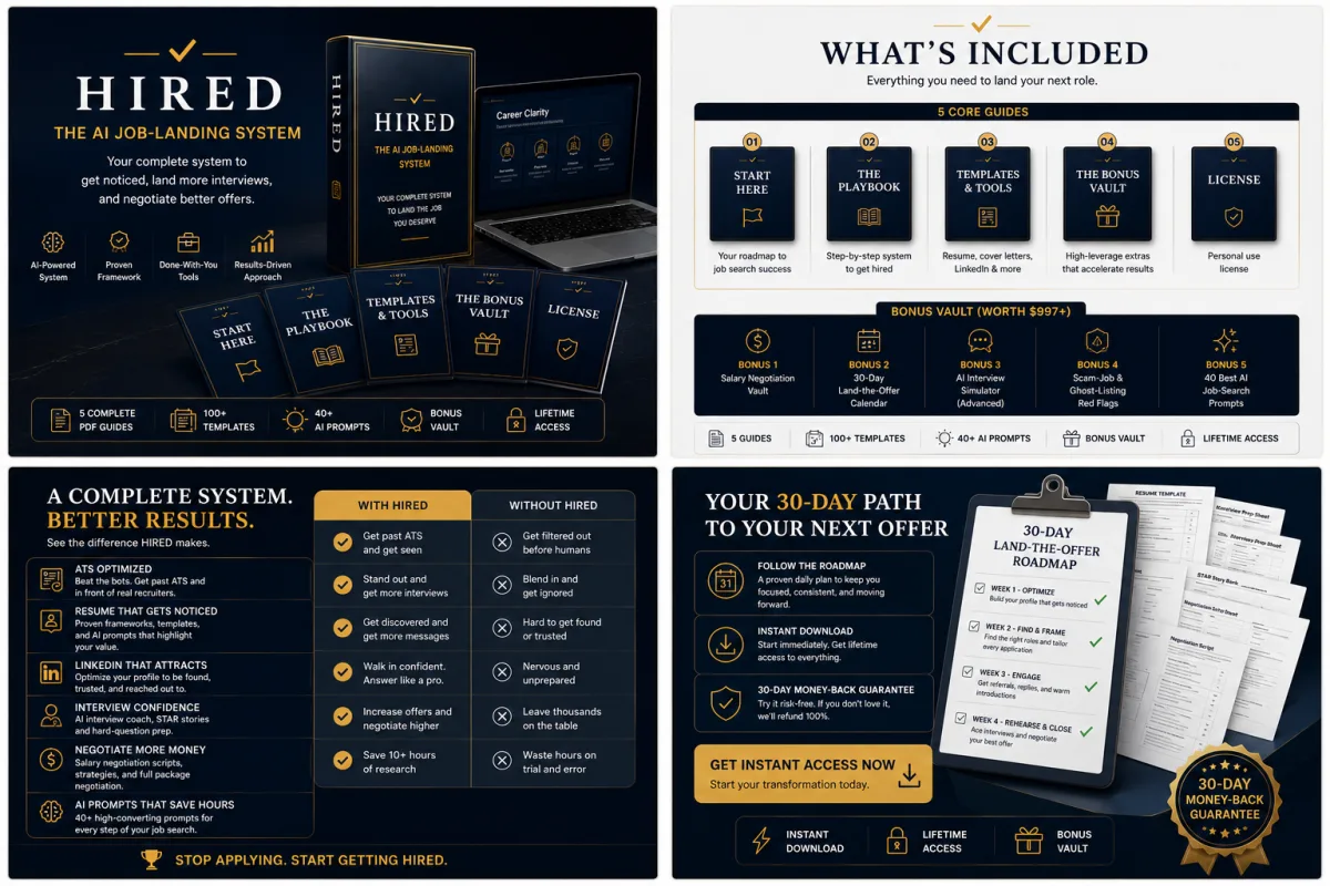 HIRED™ | AI Resume, Interview & Job Search System